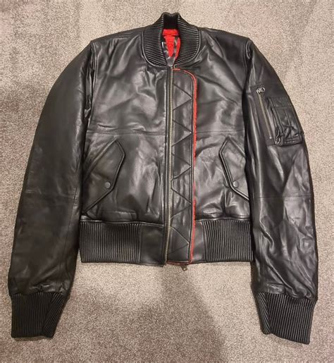 vlone leather bomber jacket